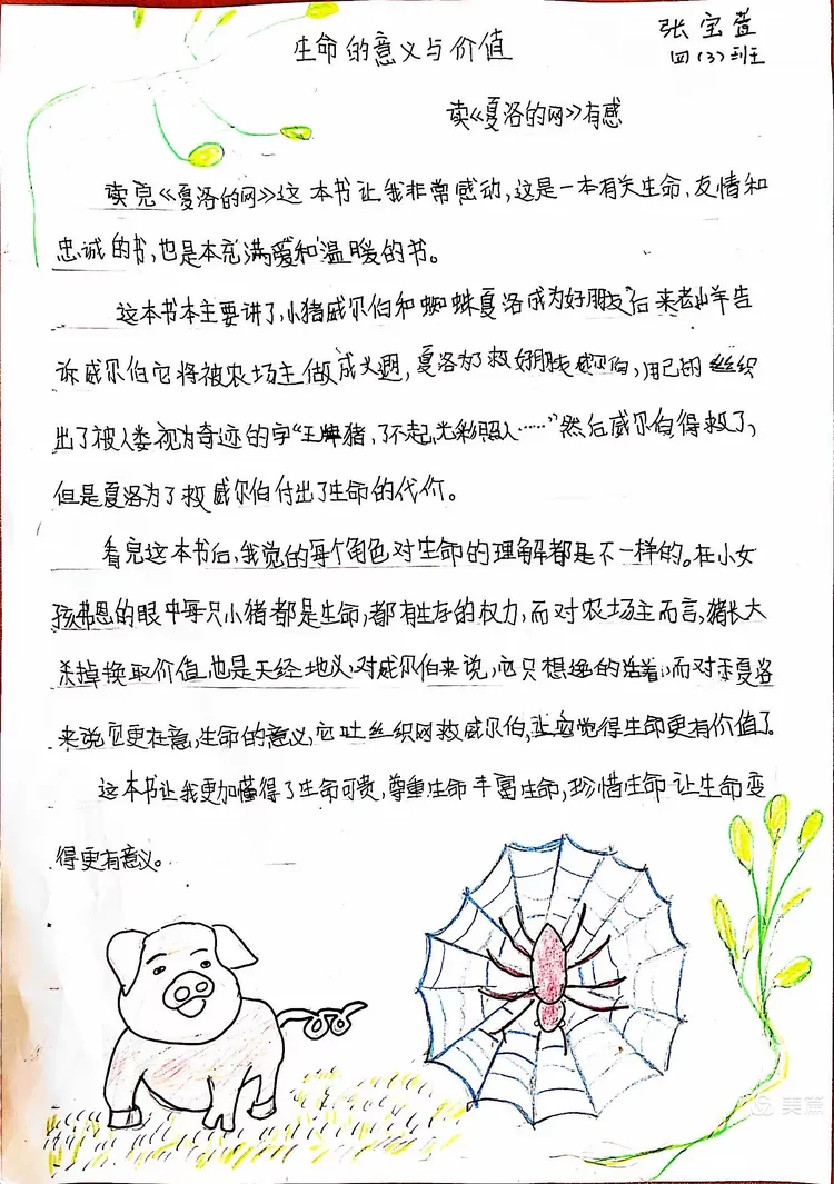 《夏洛的网》整本书阅读